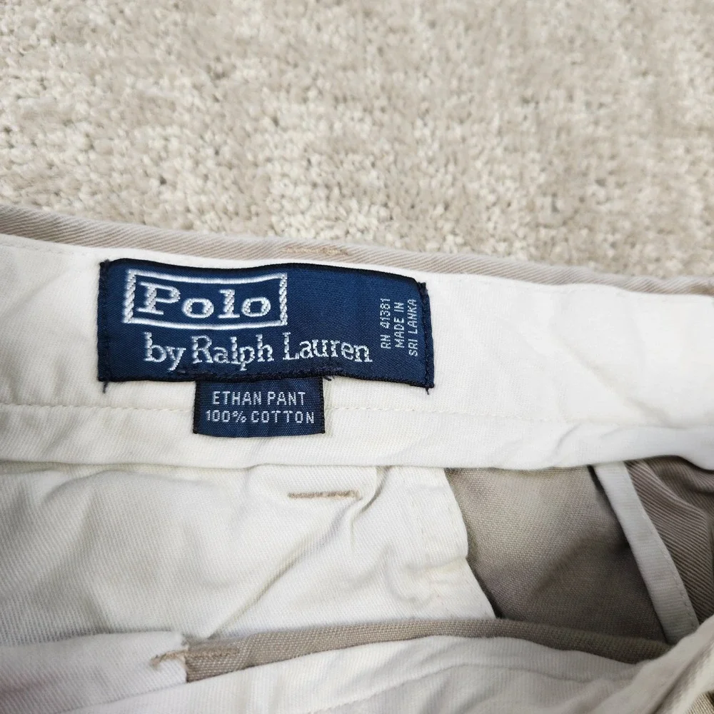 Vintage Polo Ralph Lauren Ethan Pants Men 34x32 READ* Pleated‎ High Rise Trouser